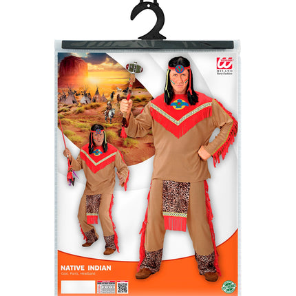 e-carnavalskleding-SYK Indiaan kostuum  "Sitting Bull"