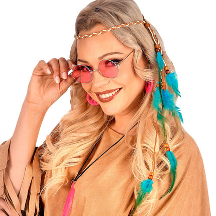 e-carnavalskleding-SYK Indianen hoofdband met veren