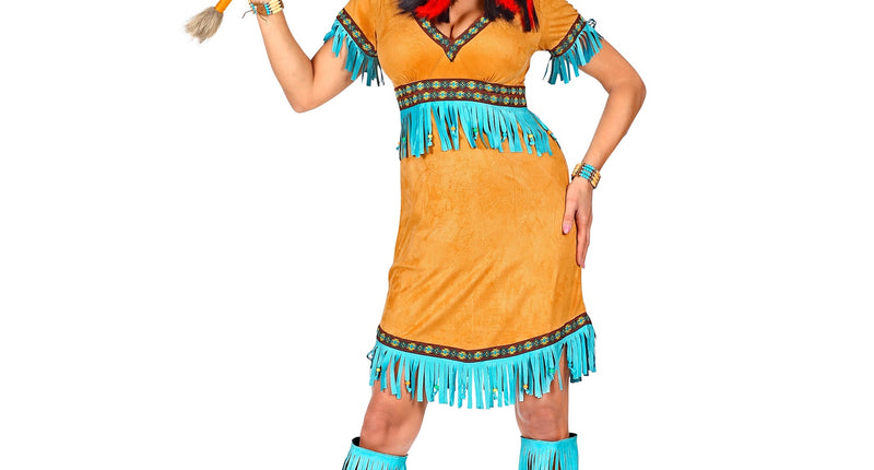 e-carnavalskleding-SYK Indianen jurk dames Fleur