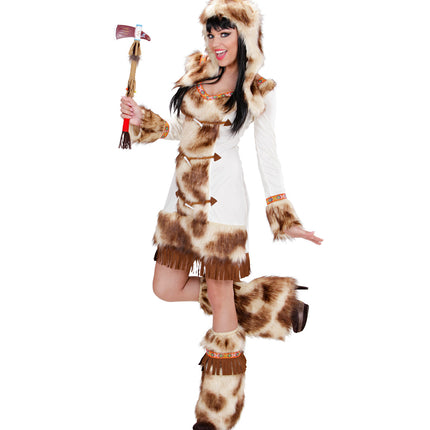 e-carnavalskleding-SYK Indianen jurk deluxe Hester dames