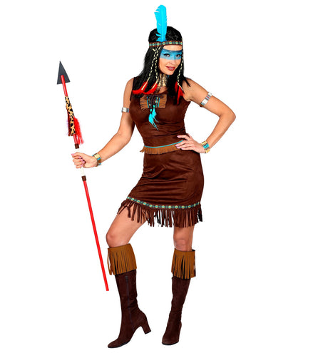 e-carnavalskleding-SYK Indianen jurk deluxe voor vrouwen