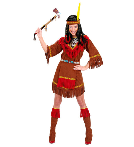 e-carnavalskleding-SYK Indianen jurk Jenna dames
