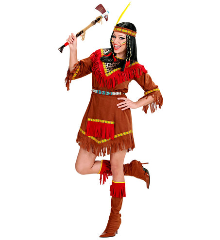 e-carnavalskleding-SYK Indianen jurk Jenna dames