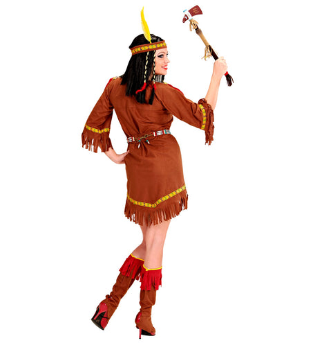 e-carnavalskleding-SYK Indianen jurk Jenna dames
