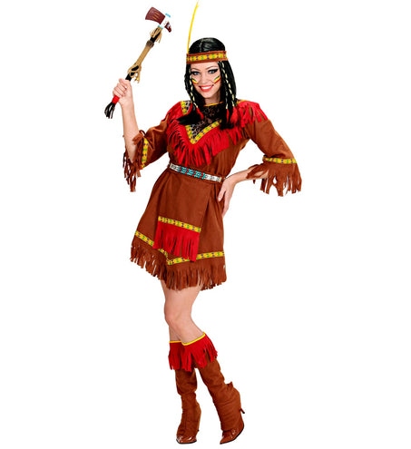 e-carnavalskleding-SYK Indianen jurk Jenna dames