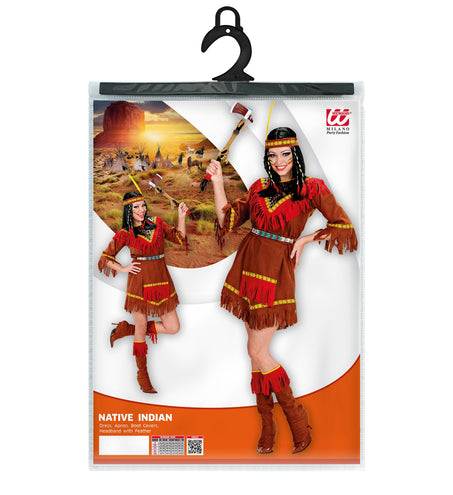 e-carnavalskleding-SYK Indianen jurk Jenna dames
