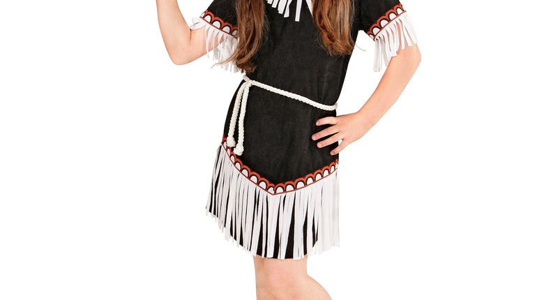 e-carnavalskleding-SYK Indianen jurkje kind Libby