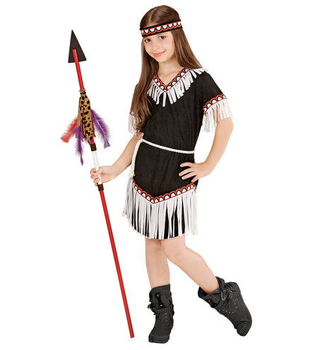 e-carnavalskleding-SYK Indianen jurkje kind Libby