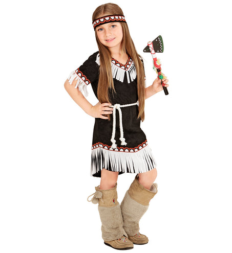 e-carnavalskleding-SYK Indianen jurkje kind Libby