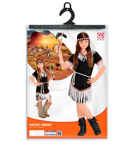 e-carnavalskleding-SYK Indianen jurkje kind Libby