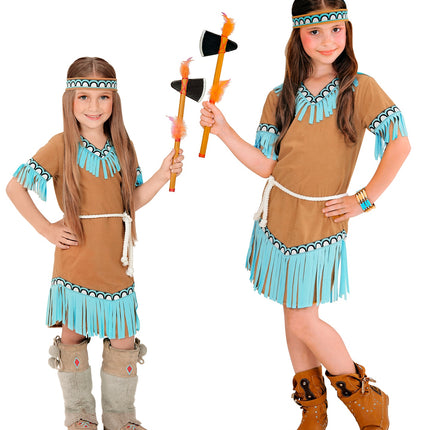 e-carnavalskleding-SYK Indianen jurkje kind Revy