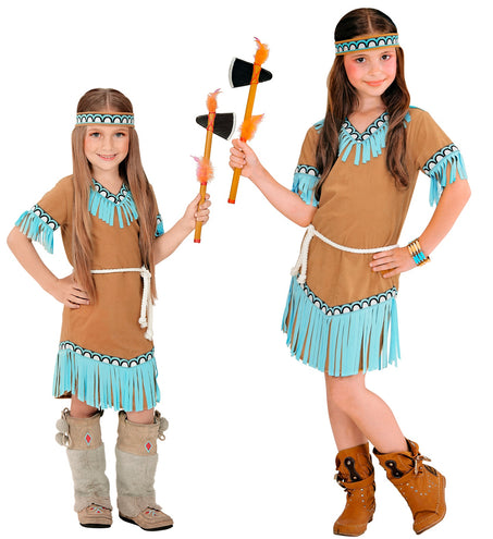 e-carnavalskleding-SYK Indianen jurkje kind Revy