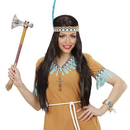 e-carnavalskleding-SYK Indianen ketting totempaal