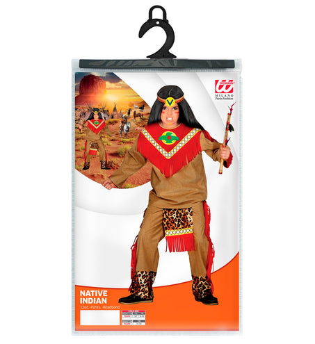 e-carnavalskleding-SYK Indianen kostuum Sitting Bull kind