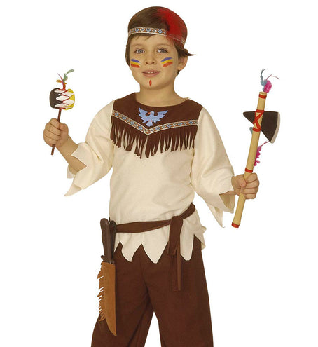 e-carnavalskleding-SYK Indianen mes met schede Rambo