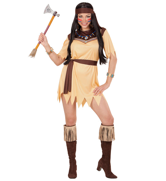 e-carnavalskleding-SYK Indianen outfit Abiona voor dames