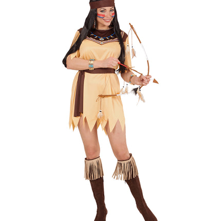 e-carnavalskleding-SYK Indianen outfit Abiona voor dames