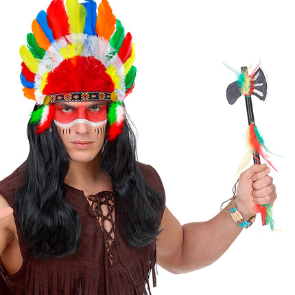 e-carnavalskleding-SYK Indianentooi veren meerkleurig