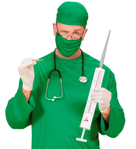 e-carnavalskleding-SYK Injectie spuit dokter groot 55cm