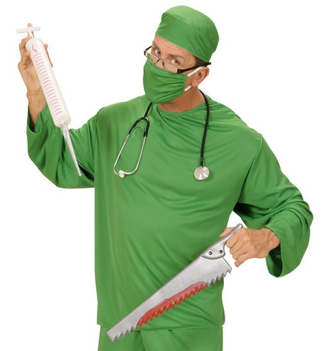 e-carnavalskleding-SYK Injectie spuit dokter groot 55cm
