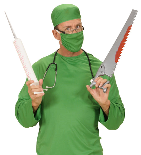 e-carnavalskleding-SYK Injectie spuit dokter groot 55cm