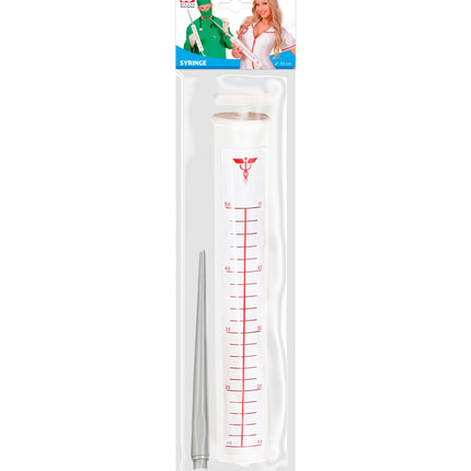 e-carnavalskleding-SYK Injectie spuit dokter groot 55cm
