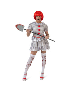 e-carnavalskleding-SYK IT pennywise jurkje dames