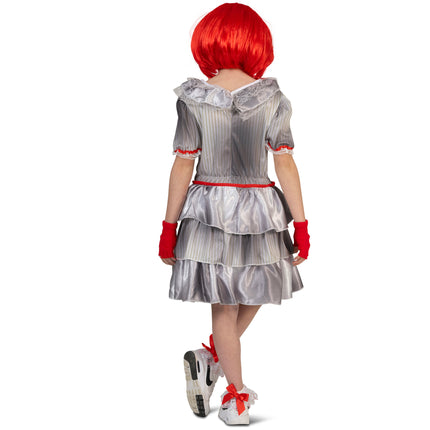 e-carnavalskleding-SYK IT pennywise jurkje meisje