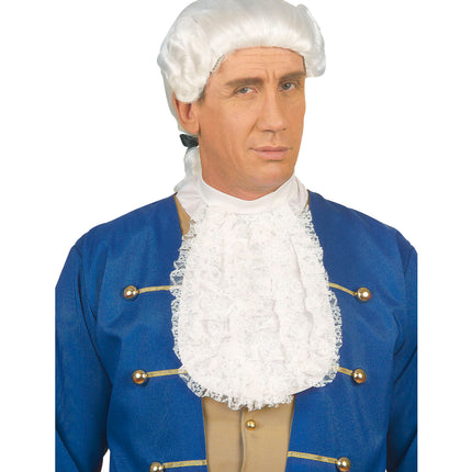e-carnavalskleding-SYK Jabot van witte kant Markies Vincent