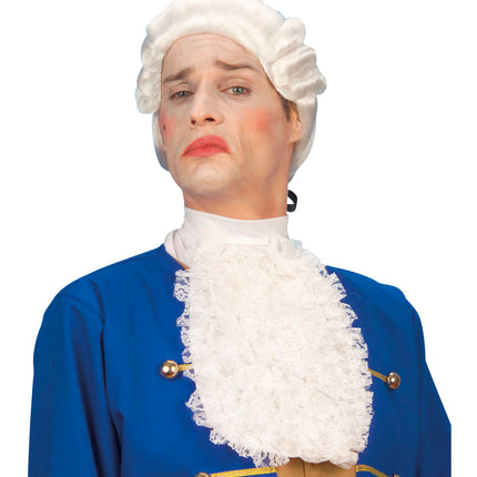 e-carnavalskleding-SYK Jabot van witte kant Markies Vincent