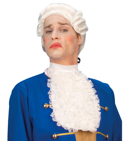 e-carnavalskleding-SYK Jabot van witte kant Markies Vincent