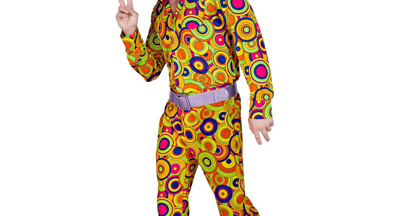 e-carnavalskleding-SYK Jaren 70 broek groovy cirkels heren