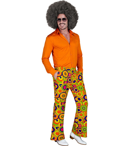 e-carnavalskleding-SYK Jaren 70 broek groovy cirkels heren