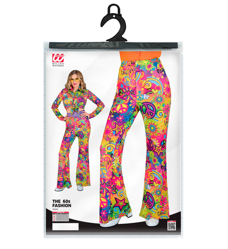 e-carnavalskleding-SYK Jaren 70 broek love&peace dames