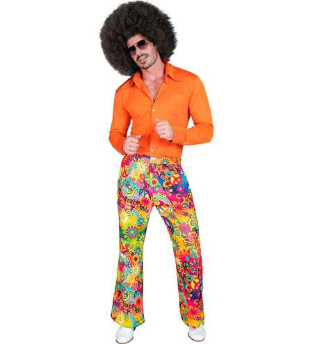 e-carnavalskleding-SYK Jaren 70 broek love&peace heren