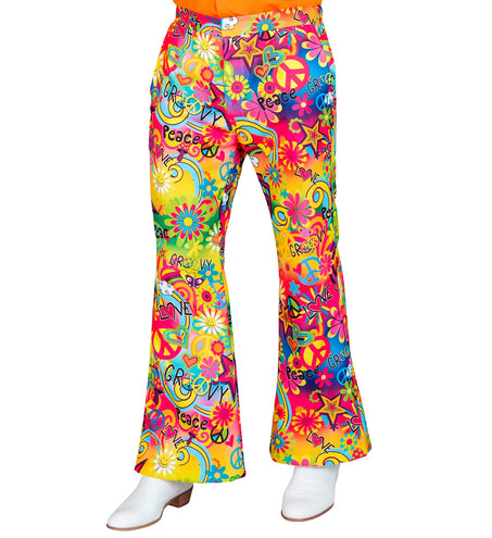 e-carnavalskleding-SYK Jaren 70 broek love&peace heren