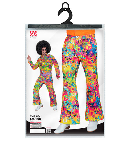e-carnavalskleding-SYK Jaren 70 broek love&peace heren