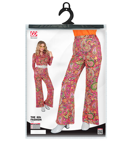 e-carnavalskleding-SYK Jaren 70 broek paisley dames