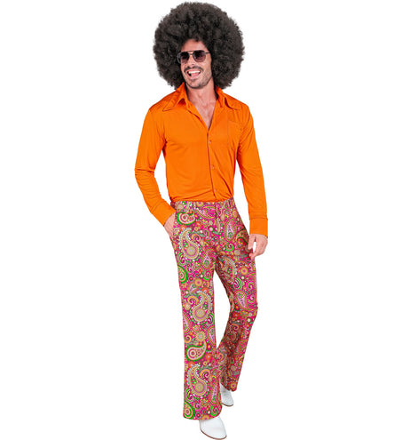 e-carnavalskleding-SYK Jaren 70 broek paisley heren