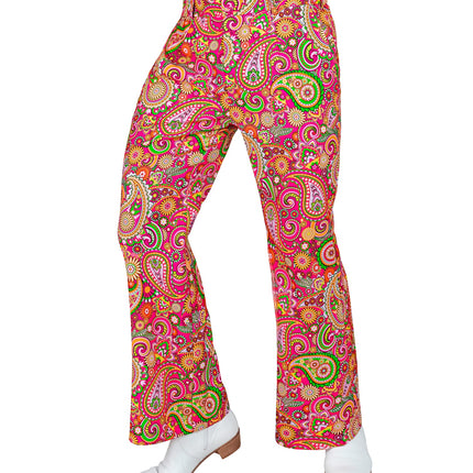 e-carnavalskleding-SYK Jaren 70 broek paisley heren