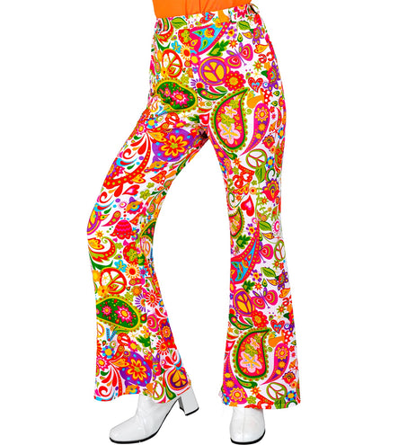 e-carnavalskleding-SYK Jaren 70 broek peace party dames