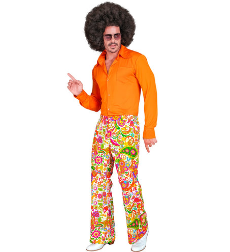 e-carnavalskleding-SYK Jaren 70 broek peace party heren
