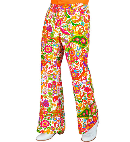 e-carnavalskleding-SYK Jaren 70 broek peace party heren