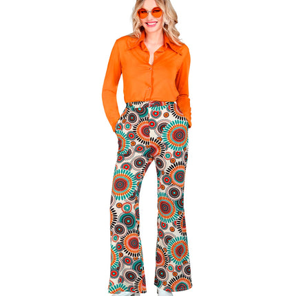 e-carnavalskleding-SYK Jaren 70 broek vintage dames