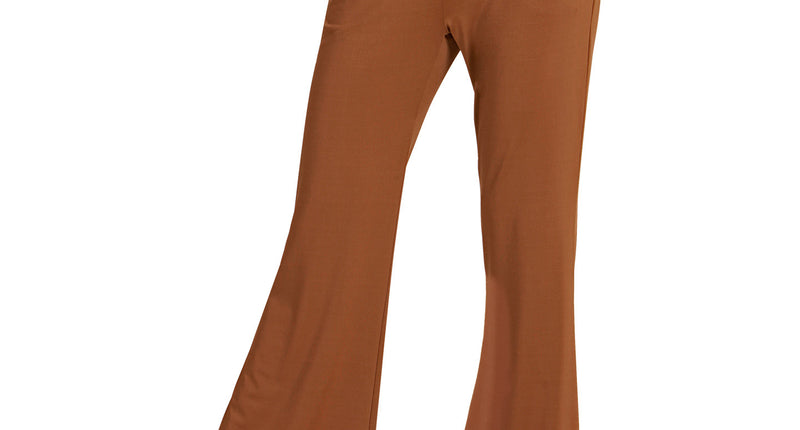 e-carnavalskleding-SYK Jaren 70 disco broek Groovy bruin