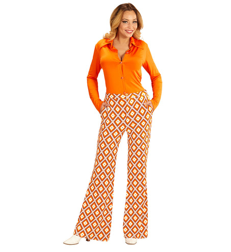e-carnavalskleding-SYK Jaren 70 disco broek Groovy geruit