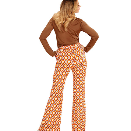 e-carnavalskleding-SYK Jaren 70 disco broek Groovy geruit