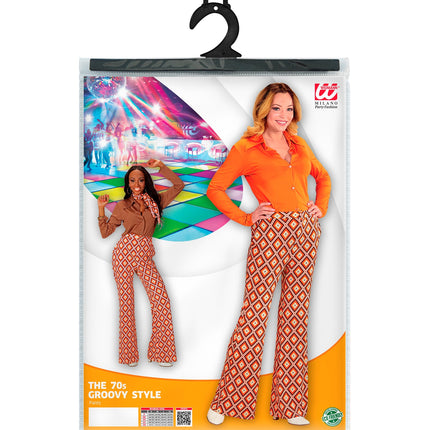 e-carnavalskleding-SYK Jaren 70 disco broek Groovy geruit