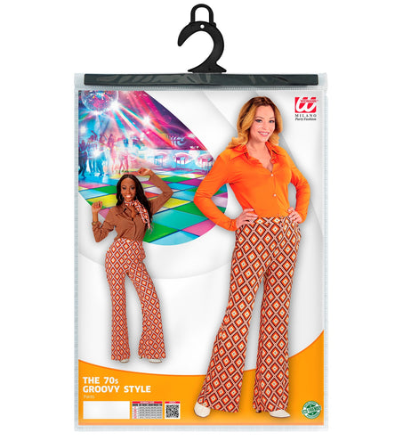 e-carnavalskleding-SYK Jaren 70 disco broek Groovy geruit