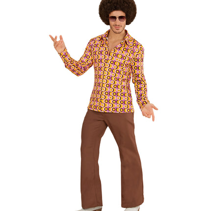 e-carnavalskleding-SYK Jaren 70 disco hemd Groovy